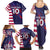 Custom United States Pacific Rugby 2024 Family Matching Summer Maxi Dress and Hawaiian Shirt The Eagle and USA Flag Style - Wonder Print Shop