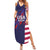 Custom United States Pacific Rugby 2024 Family Matching Summer Maxi Dress and Hawaiian Shirt The Eagle and USA Flag Style - Wonder Print Shop