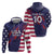 Custom United States Pacific Rugby 2024 Hoodie The Eagle and USA Flag Style - Wonder Print Shop