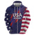 Custom United States Pacific Rugby 2024 Hoodie The Eagle and USA Flag Style - Wonder Print Shop