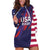 Custom United States Pacific Rugby 2024 Hoodie Dress The Eagle and USA Flag Style - Wonder Print Shop