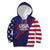 Custom United States Pacific Rugby 2024 Kid Hoodie The Eagle and USA Flag Style - Wonder Print Shop