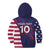 Custom United States Pacific Rugby 2024 Kid Hoodie The Eagle and USA Flag Style - Wonder Print Shop