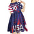 Custom United States Pacific Rugby 2024 Kid Short Sleeve Dress The Eagle and USA Flag Style - Wonder Print Shop