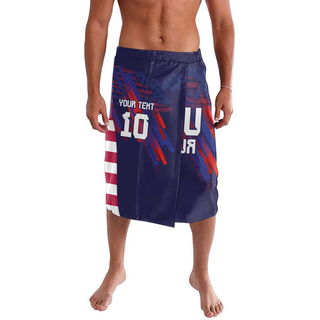 Custom United States Pacific Rugby 2024 Lavalava The Eagle and USA Flag Style