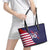 Custom United States Pacific Rugby 2024 Leather Tote Bag The Eagle and USA Flag Style - Wonder Print Shop