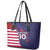 Custom United States Pacific Rugby 2024 Leather Tote Bag The Eagle and USA Flag Style - Wonder Print Shop