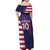 Custom United States Pacific Rugby 2024 Off Shoulder Maxi Dress The Eagle and USA Flag Style - Wonder Print Shop