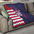 Custom United States Pacific Rugby 2024 Quilt The Eagle and USA Flag Style