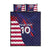 Custom United States Pacific Rugby 2024 Quilt Bed Set The Eagle and USA Flag Style - Wonder Print Shop