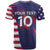 Custom United States Pacific Rugby 2024 T Shirt The Eagle and USA Flag Style