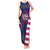 Custom United States Pacific Rugby 2024 Tank Maxi Dress The Eagle and USA Flag Style