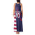 Custom United States Pacific Rugby 2024 Tank Maxi Dress The Eagle and USA Flag Style