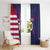 Custom United States Pacific Rugby 2024 Window Curtain The Eagle and USA Flag Style - Wonder Print Shop