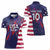 Custom United States Pacific Rugby 2024 Women Polo Shirt The Eagle and USA Flag Style