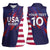 Custom United States Pacific Rugby 2024 Women Sleeveless Polo Shirt The Eagle and USA Flag Style