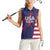 Custom United States Pacific Rugby 2024 Women Sleeveless Polo Shirt The Eagle and USA Flag Style