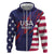 Custom United States Pacific Rugby 2024 Zip Hoodie The Eagle and USA Flag Style