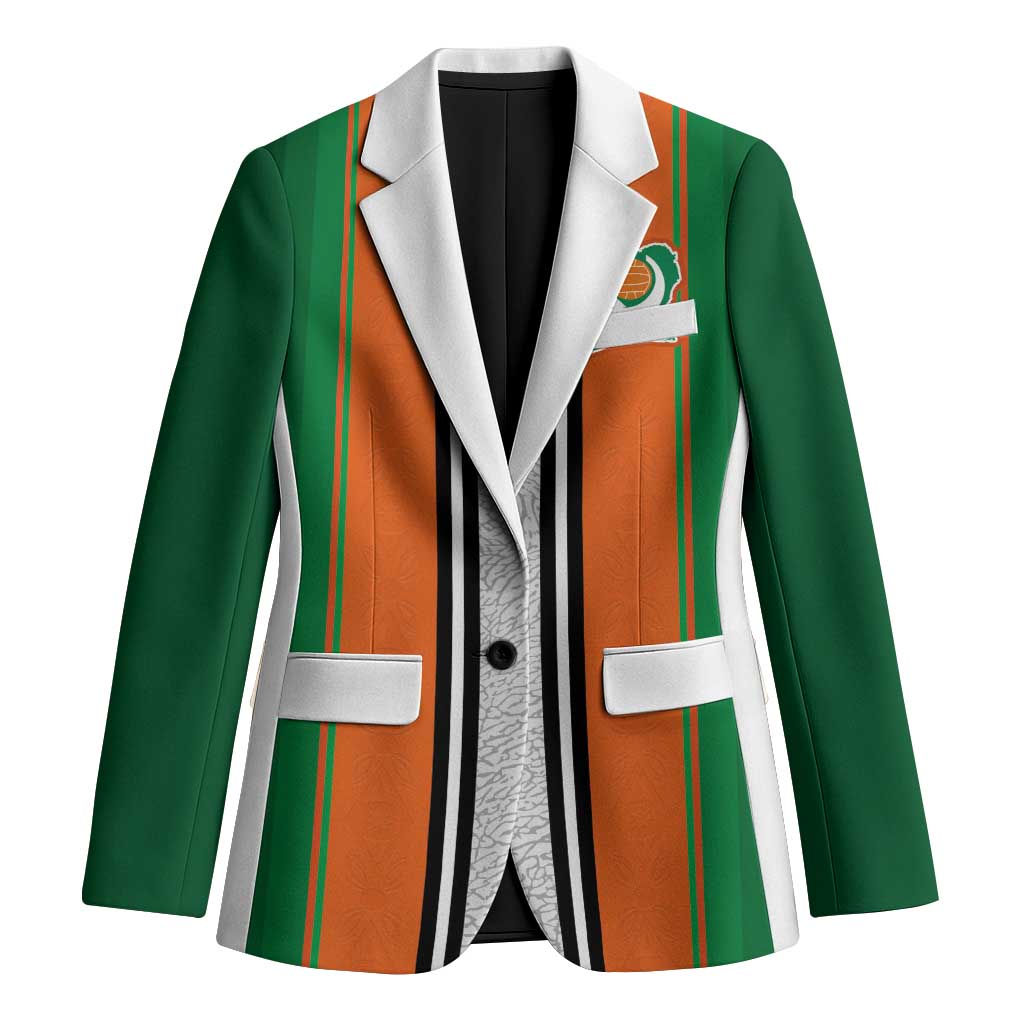 Custom Ivory Coast National Football Blazer Les Elephants-Striped Sport Style - Wonder Print Shop