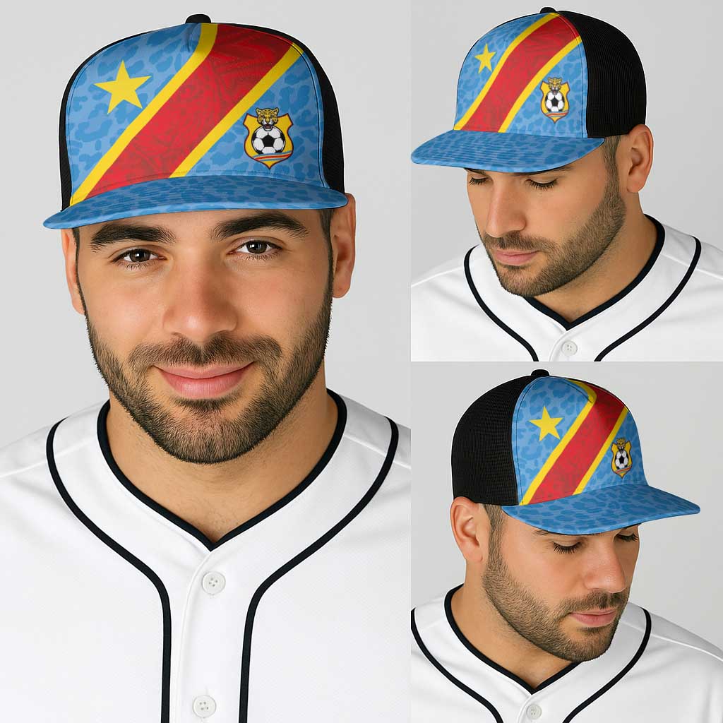 DR Congo National Football Baseball Net Cap Leopards Power - Wonder Print Shop