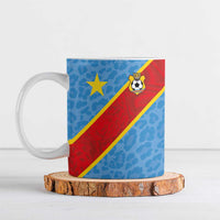 Custom DR Congo National Football Ceramic Mug Leopards Power - Wonder Print Shop