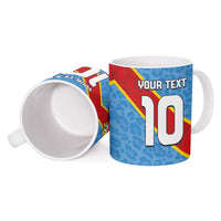 Custom DR Congo National Football Ceramic Mug Leopards Power - Wonder Print Shop