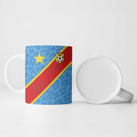 Custom DR Congo National Football Ceramic Mug Leopards Power - Wonder Print Shop