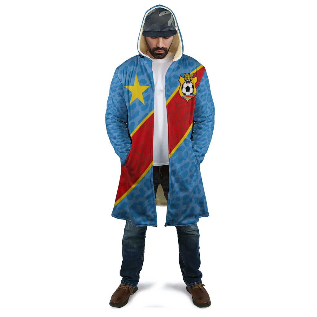 Custom DR Congo National Football Cloak Leopards Power - Wonder Print Shop