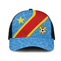 DR Congo National Football Mesh Trucker Cap Leopards Power - Wonder Print Shop