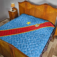 DR Congo National Football Quilt Leopards Power - Wonder Print Shop