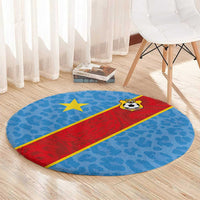 DR Congo National Football Round Carpet Leopards Power - Wonder Print Shop