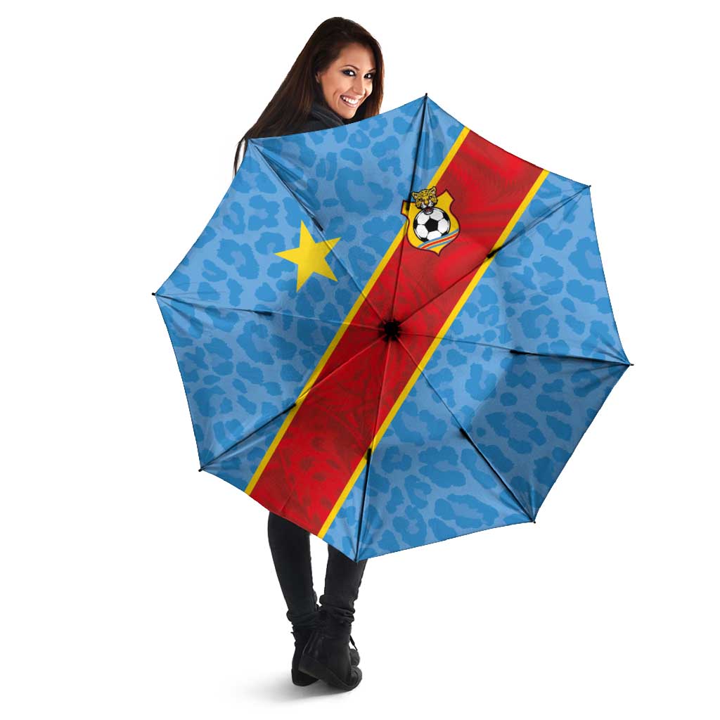 DR Congo National Football Umbrella Leopards Power - Wonder Print Shop