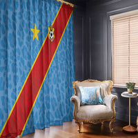 DR Congo National Football Window Curtain Leopards Power - Wonder Print Shop