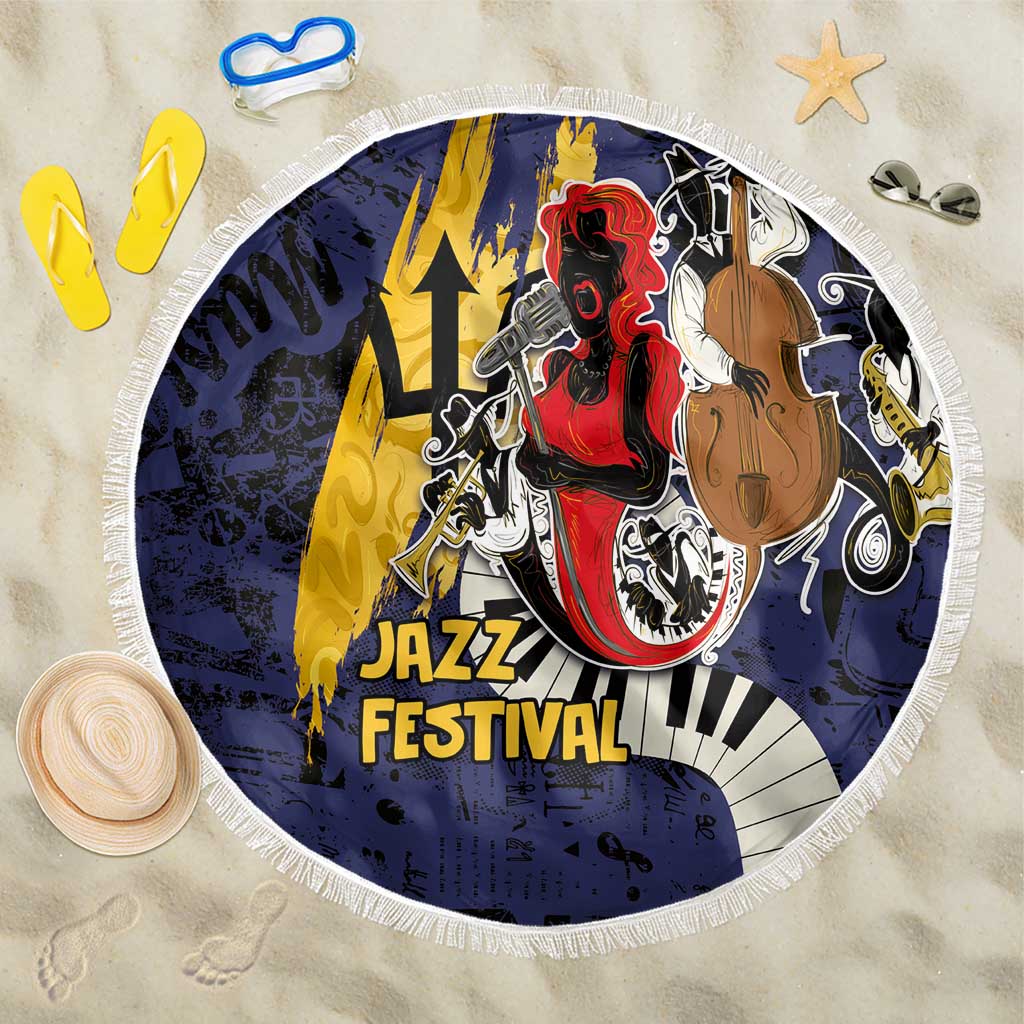 Barbados Jazz Festival - Abstract Jazz Art Beach Blanket - Wonder Print Shop