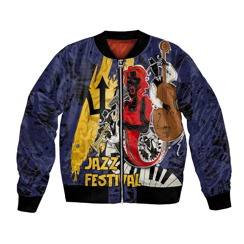 Barbados Jazz Festival - Abstract Jazz Art Bomber Jacket - Wonder Print Shop