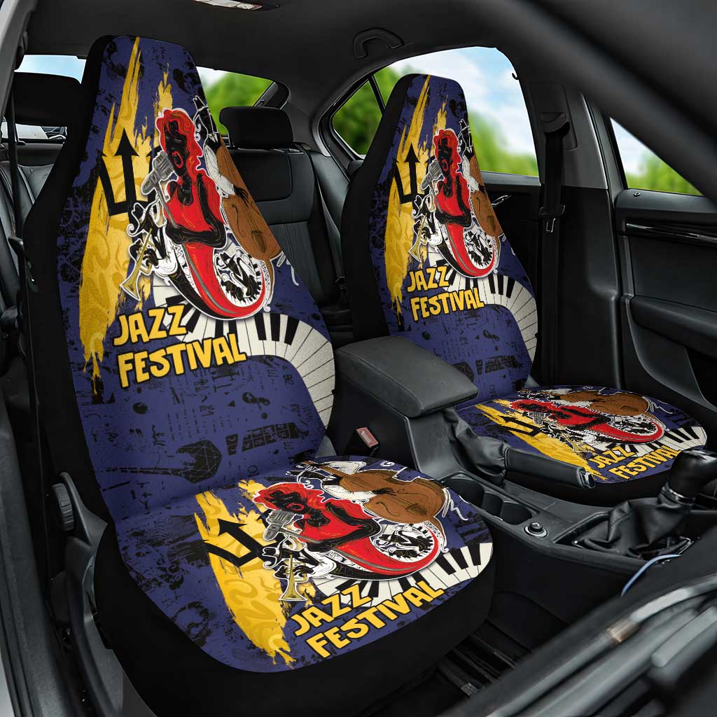 Barbados Jazz Festival - Abstract Jazz Art Car Seat Cover - Wonder Print Shop