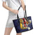 Barbados Jazz Festival - Abstract Jazz Art Leather Tote Bag