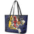 Barbados Jazz Festival - Abstract Jazz Art Leather Tote Bag