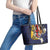 Barbados Jazz Festival - Abstract Jazz Art Leather Tote Bag