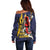 Barbados Jazz Festival - Abstract Jazz Art Off Shoulder Sweater