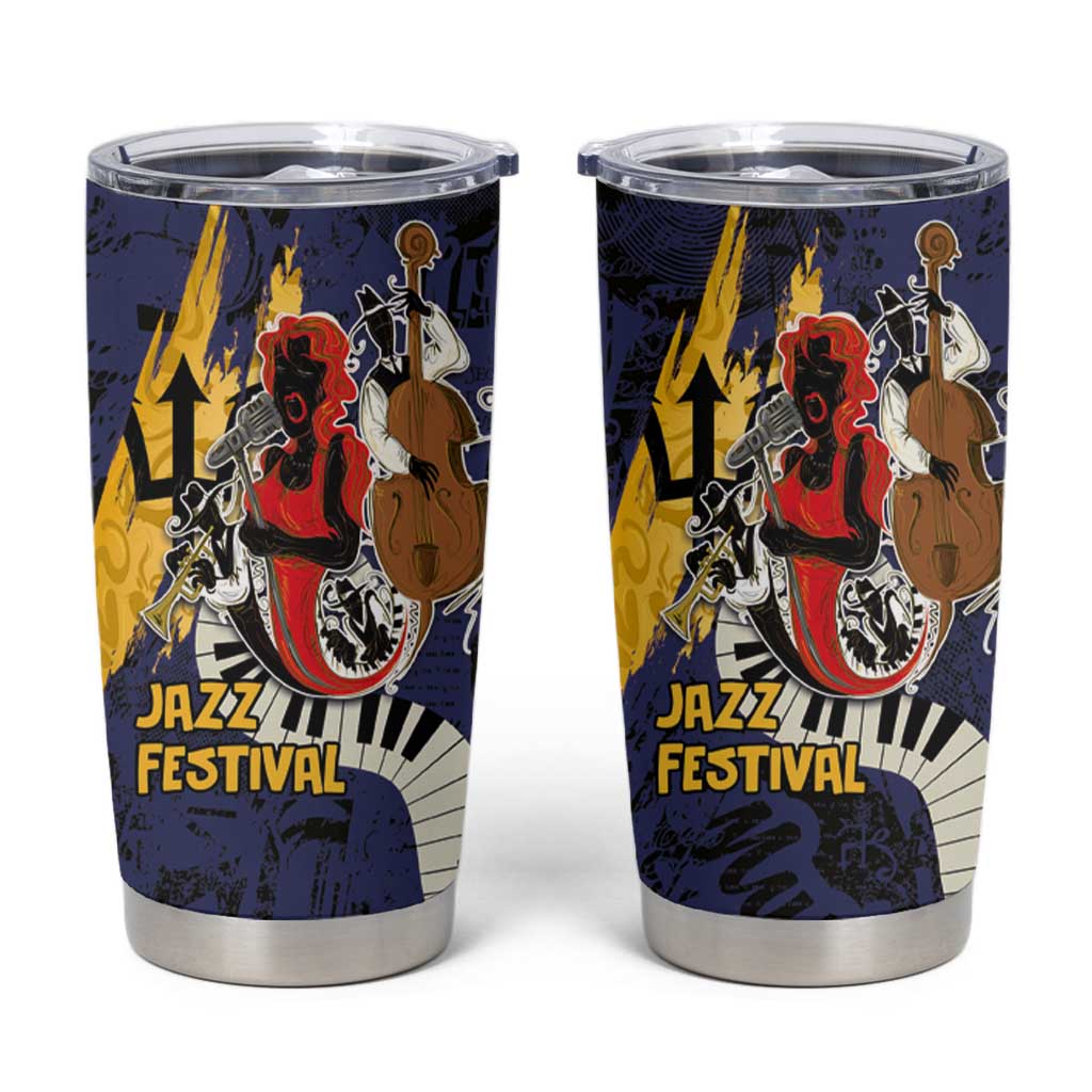 Barbados Jazz Festival - Abstract Jazz Art Tumbler Cup - Wonder Print Shop