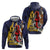 Barbados Jazz Festival - Abstract Jazz Art Zip Hoodie - Wonder Print Shop