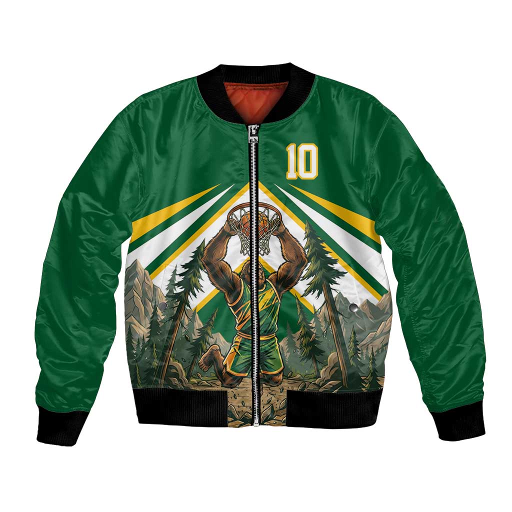 Custom Bigfoot Dunk and Mountain Forests Bomber Jacket