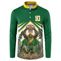 Custom Bigfoot Dunk and Mountain Forests Button Sweatshirt
