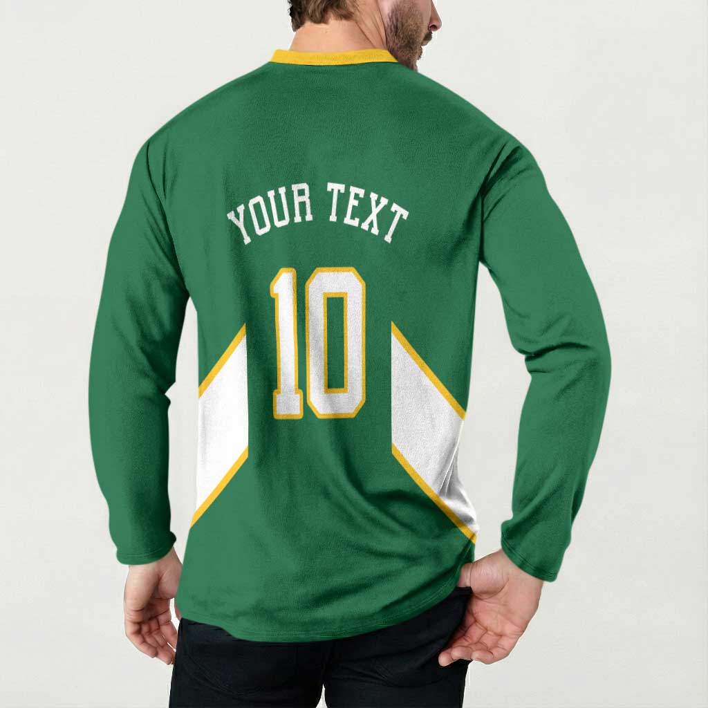 Custom Bigfoot Dunk and Mountain Forests Button Sweatshirt