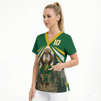 Custom Bigfoot Dunk and Mountain Forests Scrub Top
