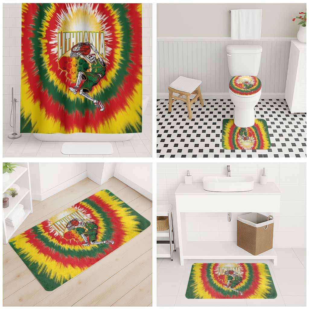 Lithuania-Skeleton Power Dunk Bathroom Set Tie Dye Style