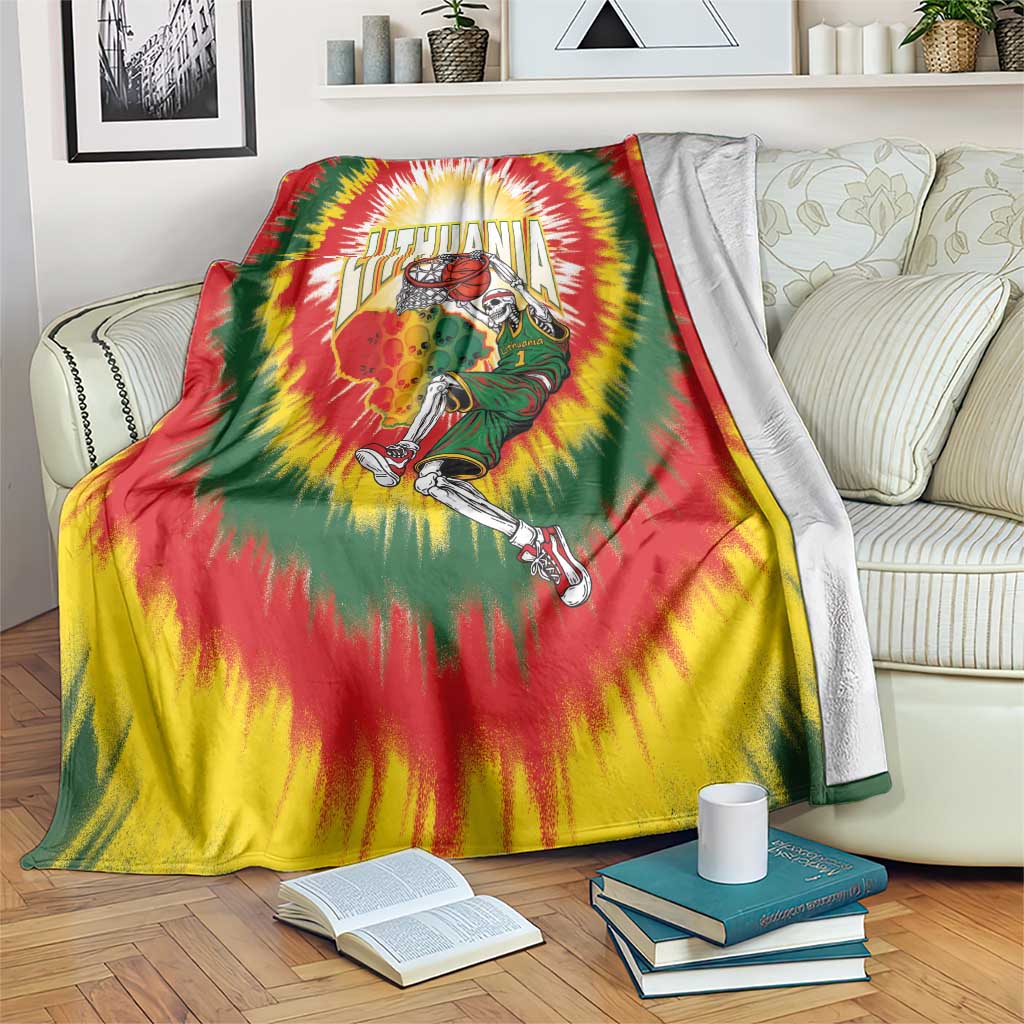 Lithuania-Skeleton Power Dunk Blanket Tie Dye Style
