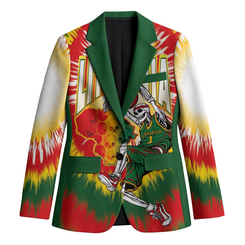 Custom Lithuania-Skeleton Power Dunk Blazer Tie Dye Style