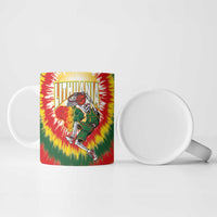 Custom Lithuania-Skeleton Power Dunk Ceramic Mug Tie Dye Style